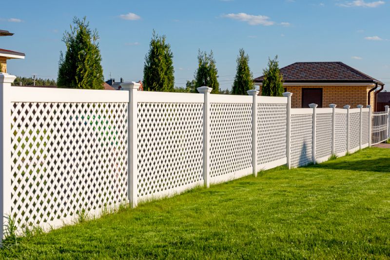 Vinyl Fence with Decorative Design